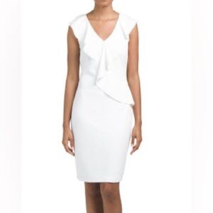 NWT Alexia Admor Asymmetrical Ruffle Dress